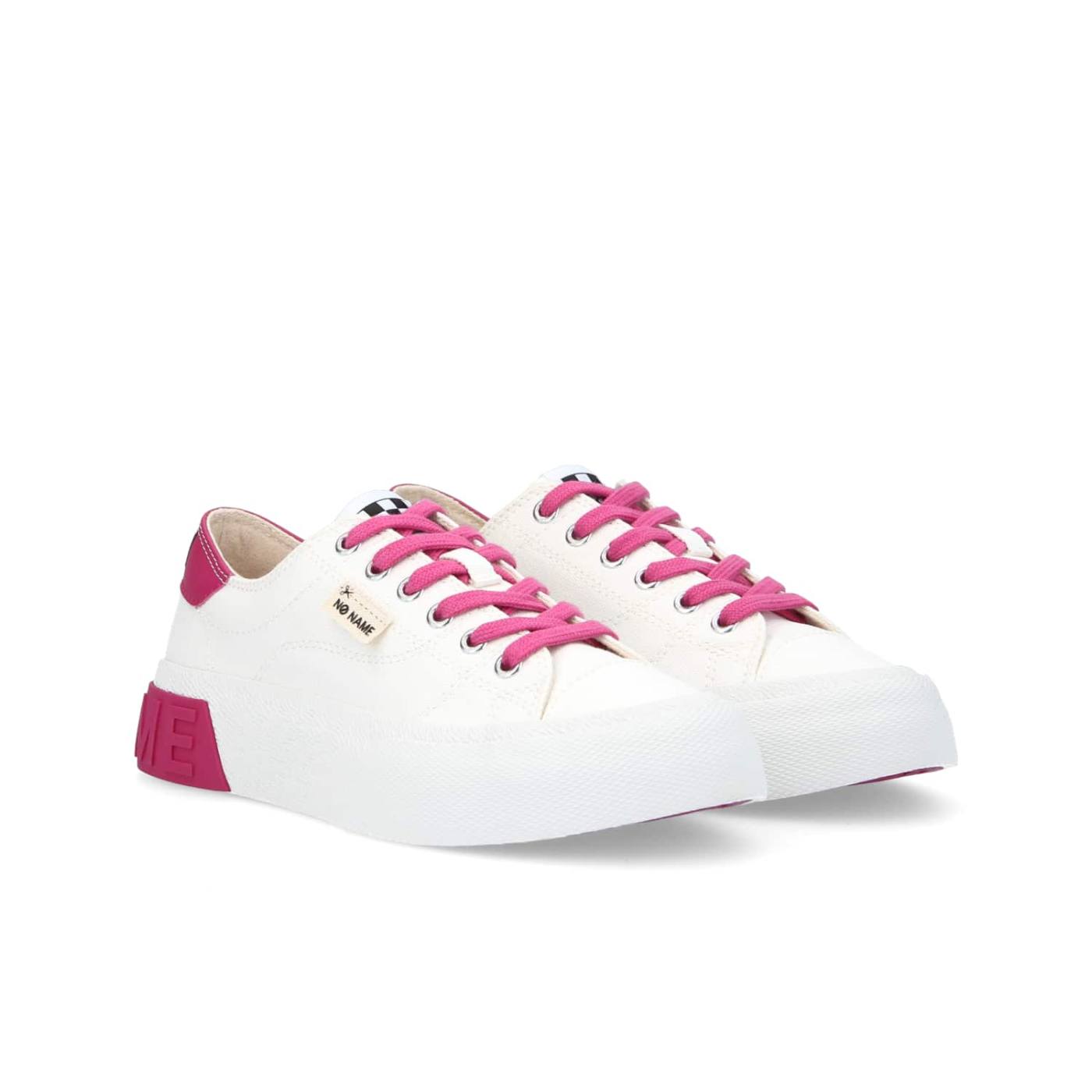 SNEAKER RESET W - TELA REC/FOX - BIANCO/FUXIA